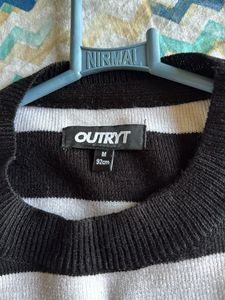 Striped Black &amp; White Sweater