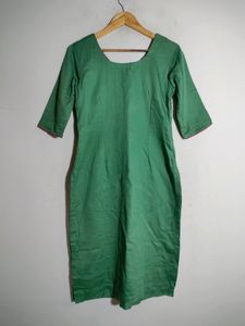 Green Embroidered Kurti