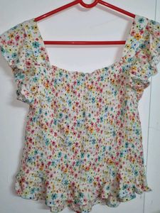 Floral Smocked Top
