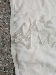 Elegant White Ruffle Top