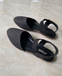 Black Slingback Flats