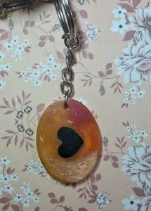 Heart Resin Keychain