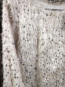 Off White Partywear Sequins Top 🪩