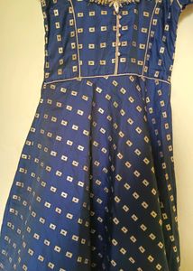 Royal Blue Colour Chudidhar Top
