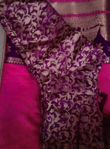Hot Pink Silk Fabric