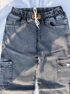 Boy's Denim Cargo Pants