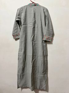 Beautiful Grey🤍Partywear Suit With Mirror Work