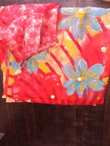 Floral Saree Combo Of 3 With Blouse