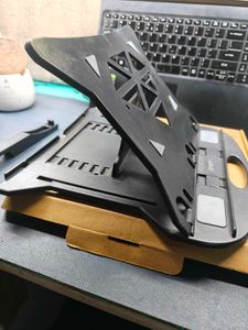 Laptop stand with phone/tablet holder