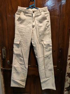 Beige Cargo Pants