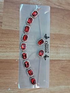Red Jewel Necklace Set