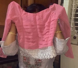 Pink Polka Dot Blouse