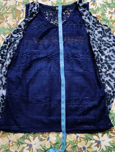 Lace &amp; Animal Print Top