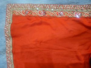 Half Net Saree
