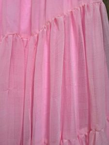 3 Tiered Pink soft chiffon Skirt