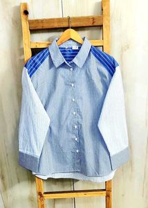 Striped  Design Fine Cotton Shirt size-42