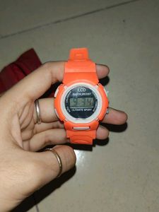 Orange Digital Sport Watch