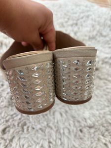 Aldo Studded Suede Block Sandals