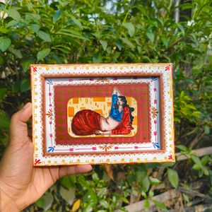 Hand-painted Painting Of A Lady With Frame