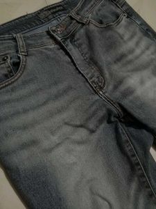 Gray Flared Jeans