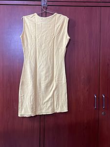 Yellow Bodycon Mini Dress