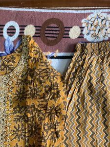 Very Beautiful Kurta Set Pallazo And Dupatta