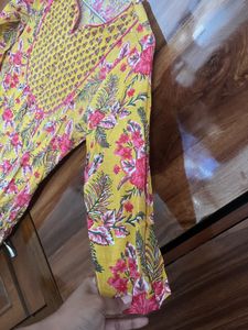 Floral Print Kurta