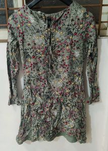 Floral Print Mini Dress