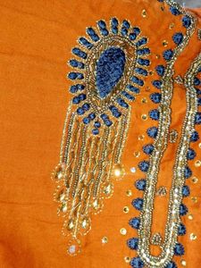 Peach &amp; Blue Kurti