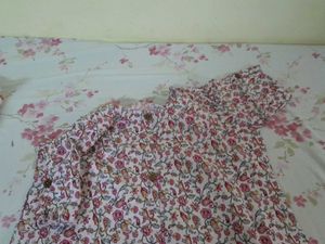 PINK new Floral Print Kurta