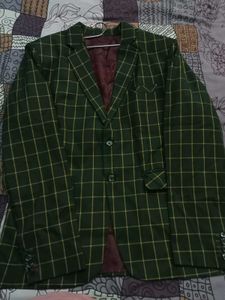 Mens Check Blazer For Wedding And Party