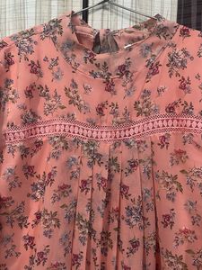 Floral Print Bell Sleeve Top
