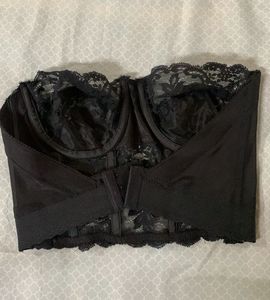 Vintage Black Lace Bustier