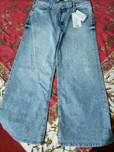 new with tag Wide Leg Denim Jeans