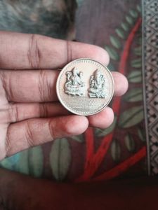 Laxmi Ganesh Bronze Coin