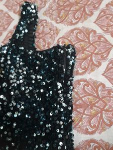 Sparkly Black Mini Dress