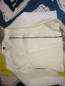 Brand New White Quilt Winter Jacket