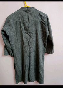 Gray Cotton Kurta