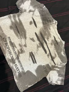 Abstract Print Crop Top