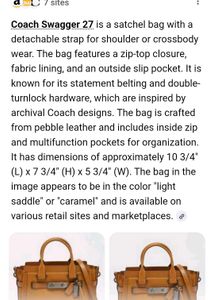 Coach Leather Handbag