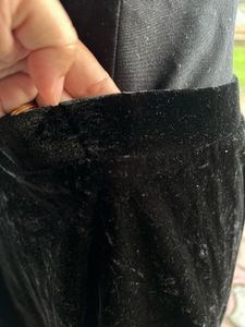 Black Velvet Mini Skirt
