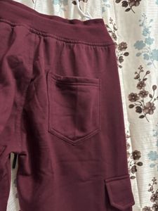 Maroon Cargo Sweatpants