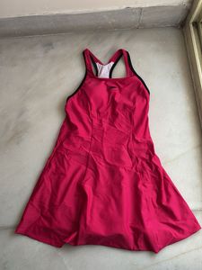 Speedo Racerback Swim Dress With Boyleg