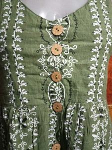 Cotton Midi Dress