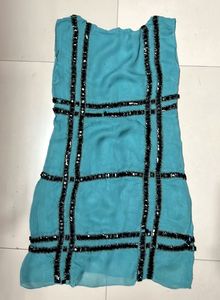 Blue Beaded Zara dress