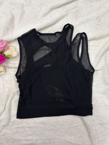 Black Cutout Top