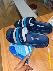 Stylish Blue &amp; White Slides