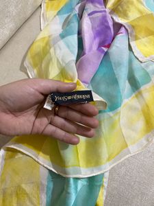YSL Floral Scarf