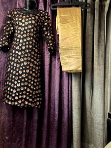 Sequin Embellished Kurti Set