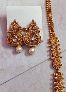 Elegant Gold-toned Jewelry Set